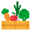 a basket of vegetables